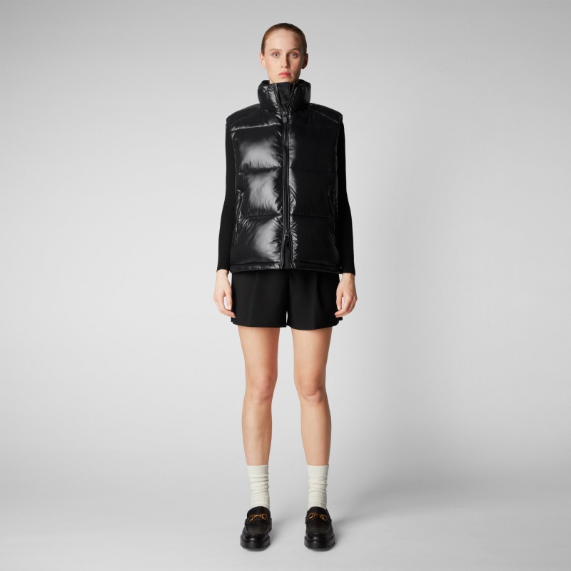 Save The Duck Ailantus Puffer Vest Negras | LFMUZ7840