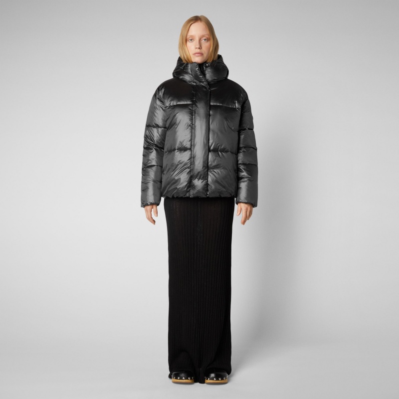 Save The Duck Aimie Puffer Jacket Negras | CBANR9752