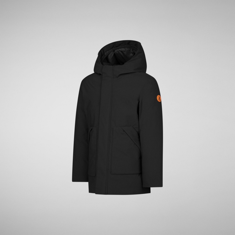 Save The Duck Albi Coat Negras | ZLTUW5421