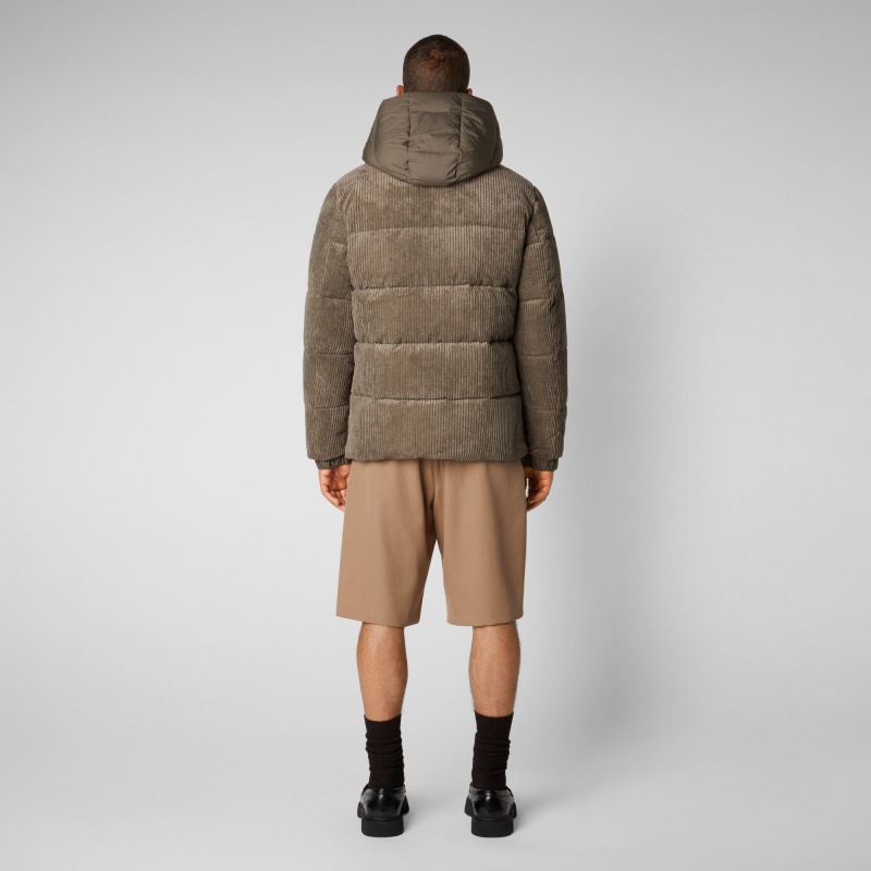 Save The Duck Albus Jacket with Detachable Hood Gris | XAEDI6032