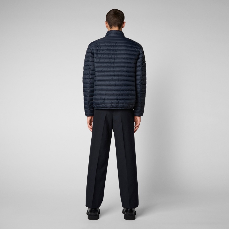 Save The Duck Alexander Puffer Jacket Azules Negras | AMEHB8976
