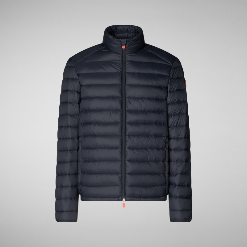 Save The Duck Alexander Puffer Jacket Azules Negras | AMEHB8976