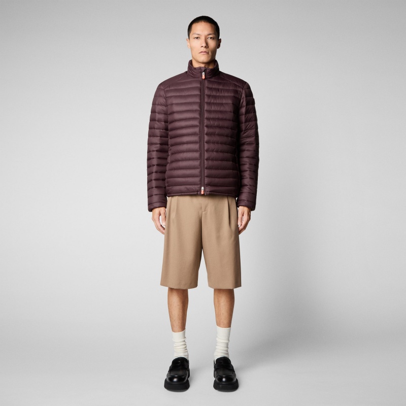 Save The Duck Alexander Puffer Jacket Burdeos Negras | JZYWI7950