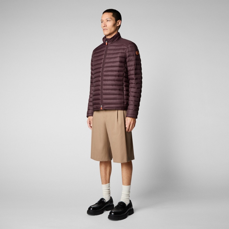 Save The Duck Alexander Puffer Jacket Burdeos Negras | JZYWI7950