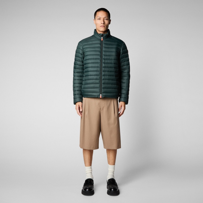 Save The Duck Alexander Puffer Jacket Verde Negras | GKCPY9178
