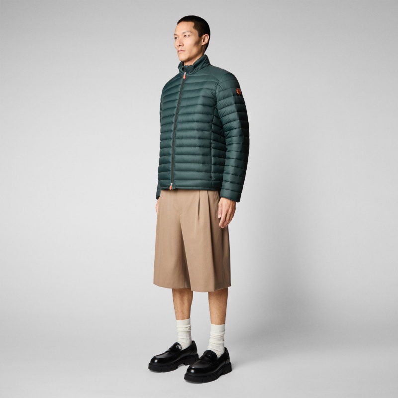 Save The Duck Alexander Puffer Jacket Verde Negras | GKCPY9178