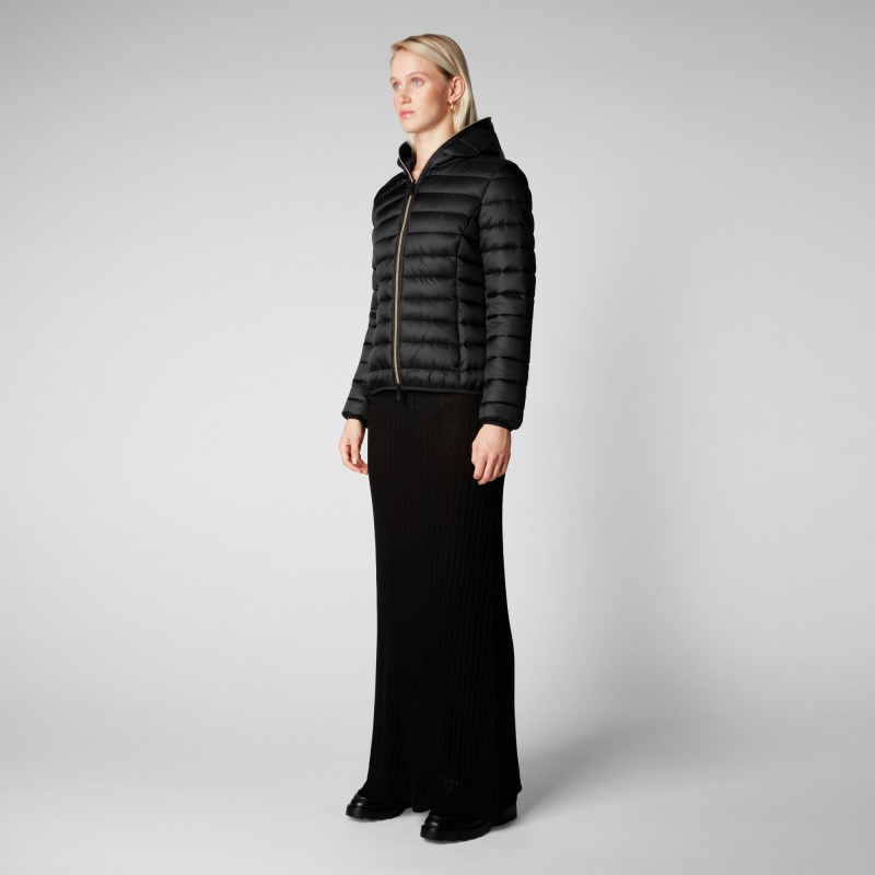 Save The Duck Alexis Encapuchado Puffer Jacket Negras | IAJWB5694