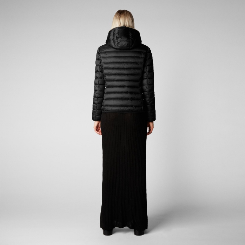 Save The Duck Alexis Encapuchado Puffer Jacket Negras | IAJWB5694
