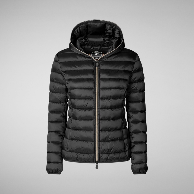Save The Duck Alexis Encapuchado Puffer Jacket Negras | IAJWB5694