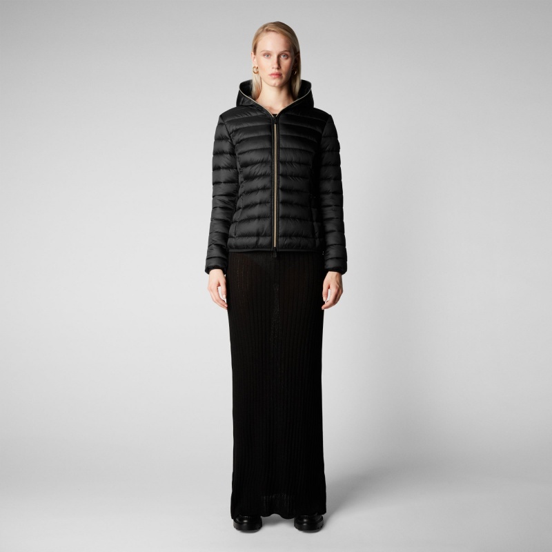 Save The Duck Alexis Encapuchado Puffer Jacket Negras | IAJWB5694