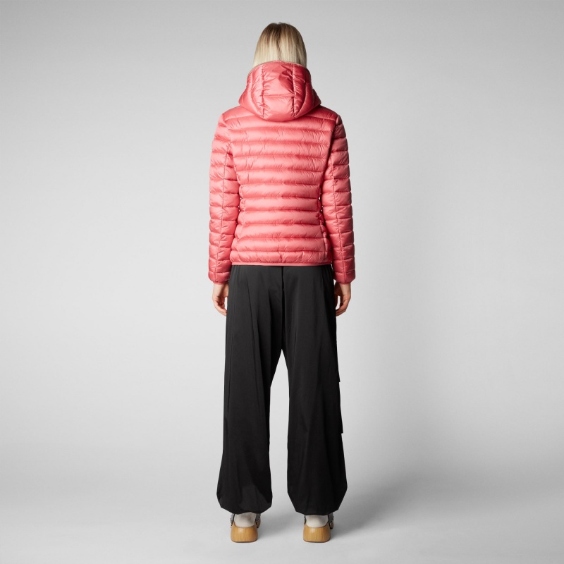 Save The Duck Alexis Encapuchado Puffer Jacket Rosas | LYCON5790