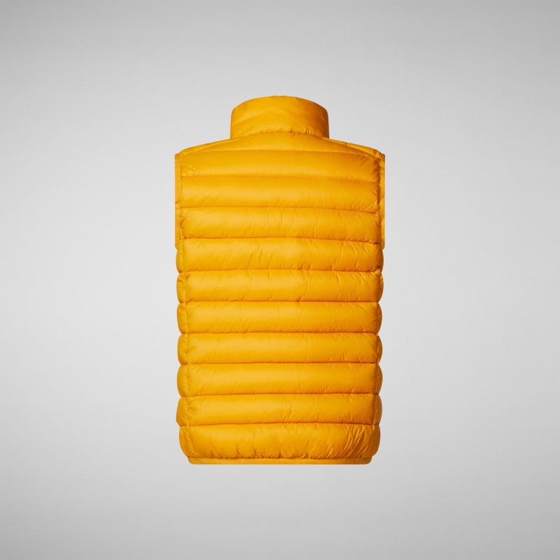 Save The Duck Andy Puffer Vest Amarillo | HZASE4803