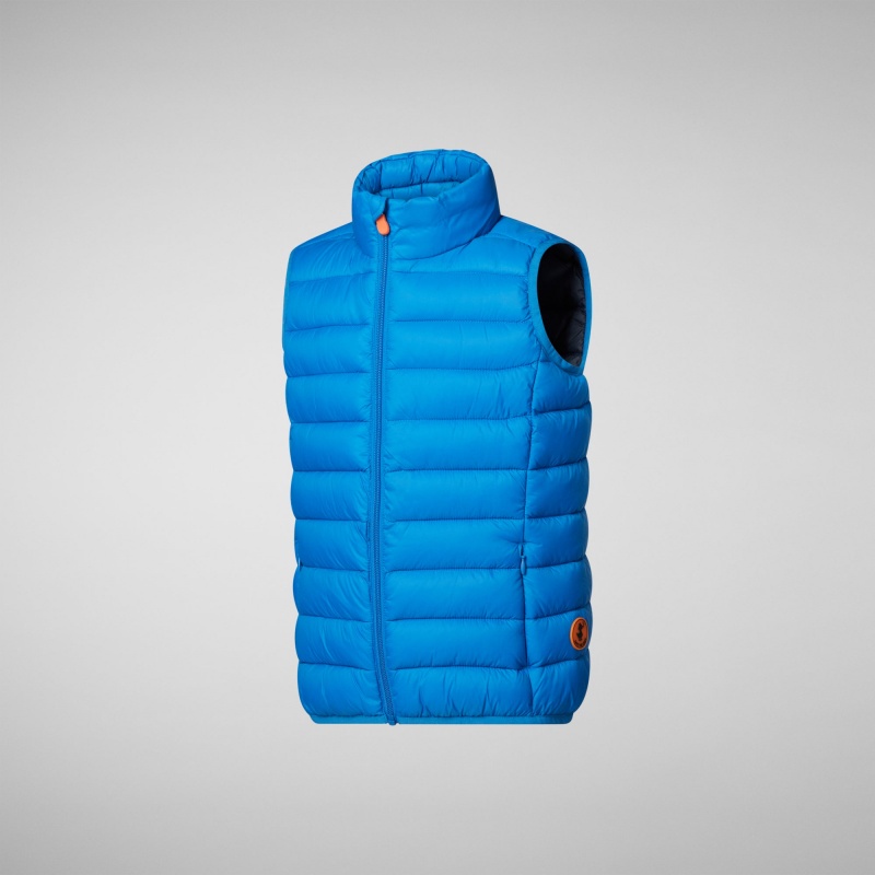 Save The Duck Andy Puffer Vest Azules | MPCIE8712