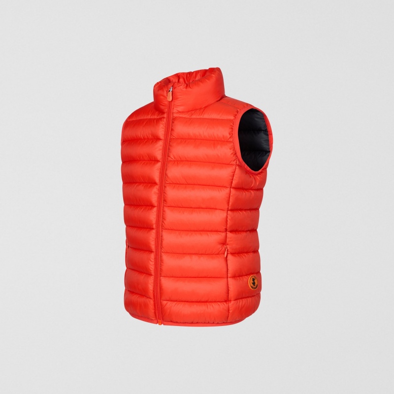 Save The Duck Andy Puffer Vest Rojas | ZBINO6231