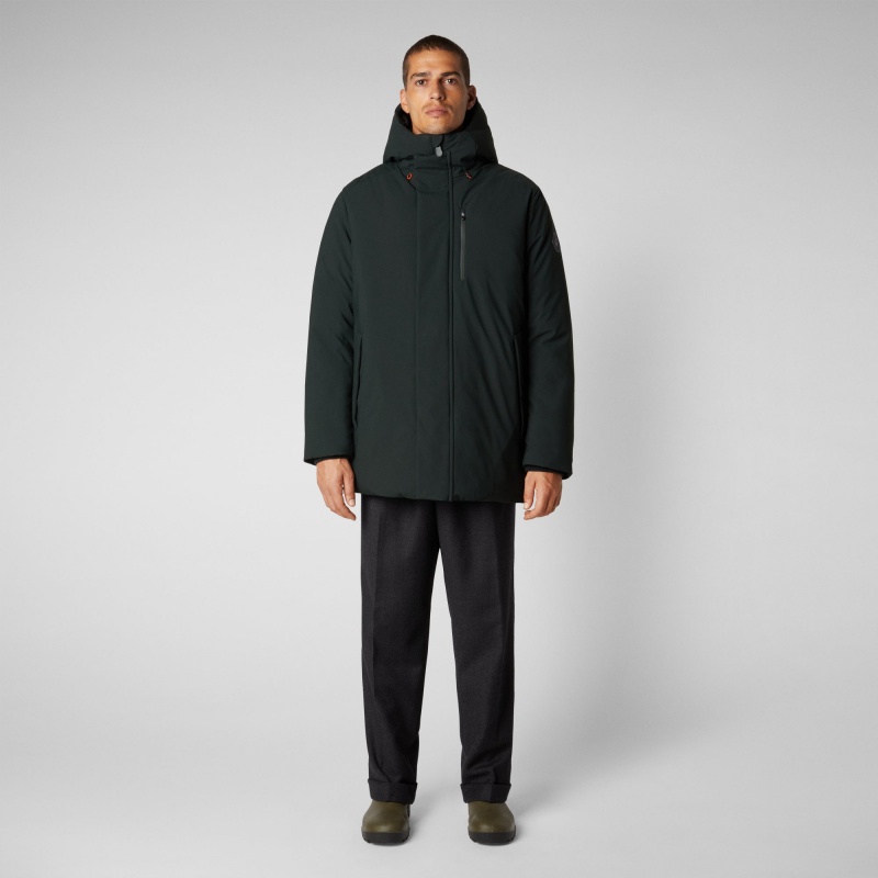 Save The Duck Antoine Encapuchado Parka Verde Negras | WPMBC2089