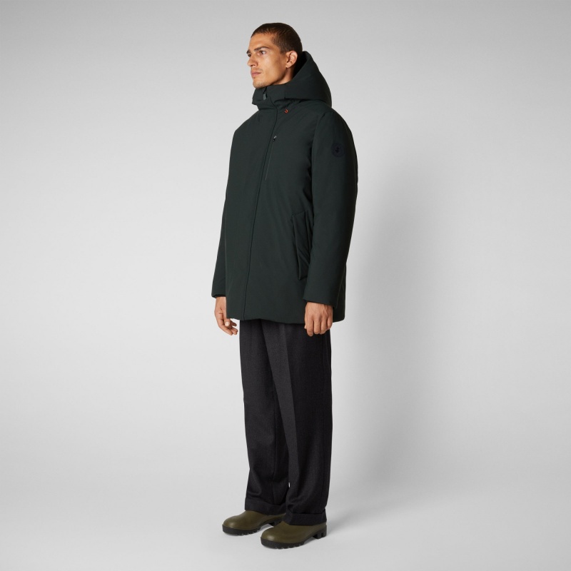 Save The Duck Antoine Encapuchado Parka Verde Negras | WPMBC2089