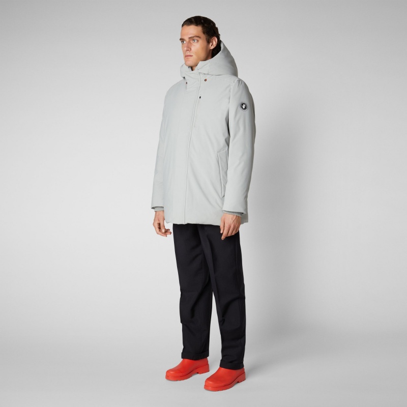 Save The Duck Antoine Encapuchado Parka Gris | OBQFU5324