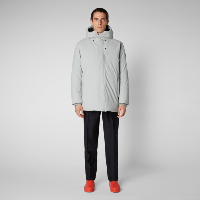 Save The Duck Antoine Encapuchado Parka Gris | OBQFU5324