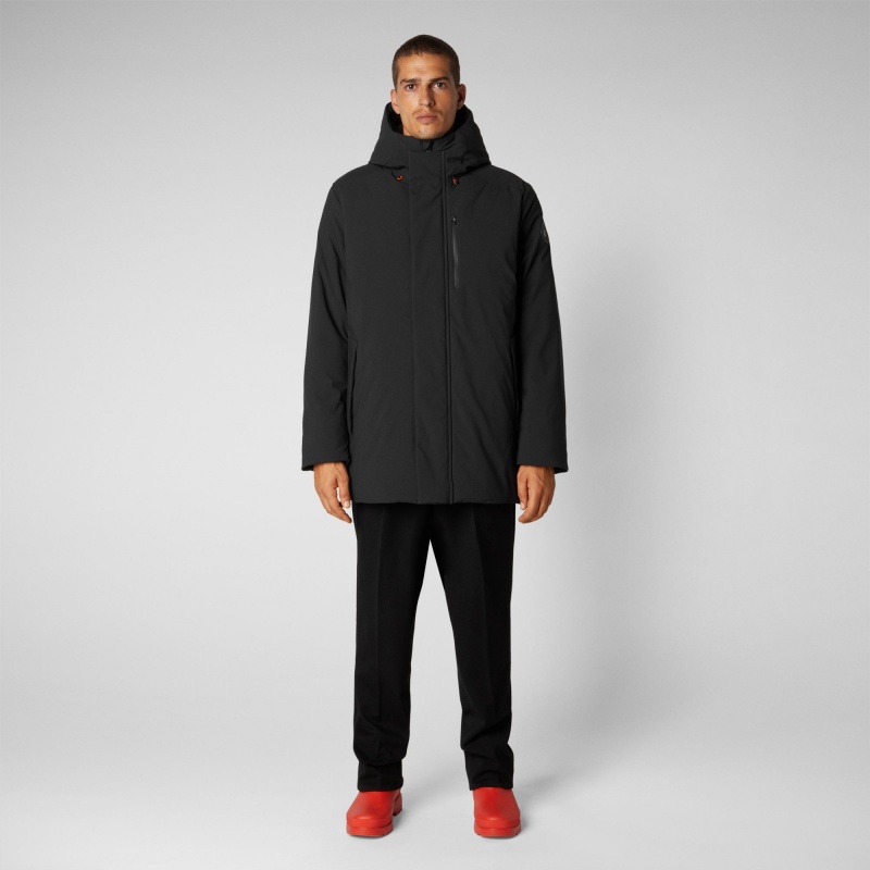 Save The Duck Antoine Encapuchado Parka Negras | DAPRV2541