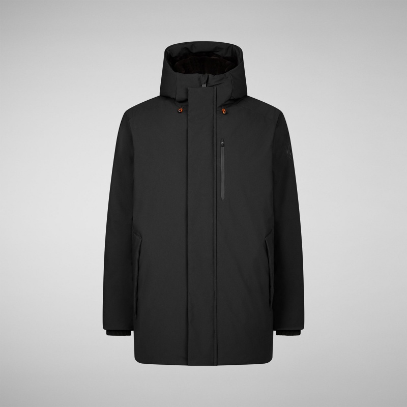 Save The Duck Antoine Encapuchado Parka Negras | DAPRV2541
