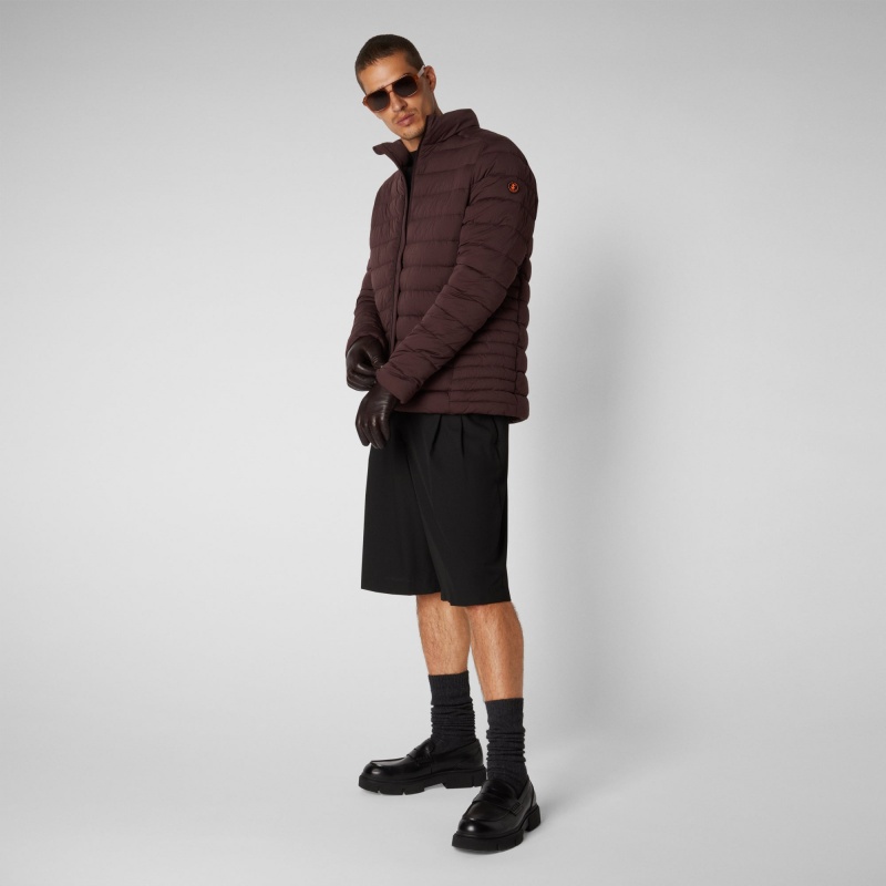 Save The Duck Ari Stretch Puffer Jacket Burdeos Negras | ZHLWG2316