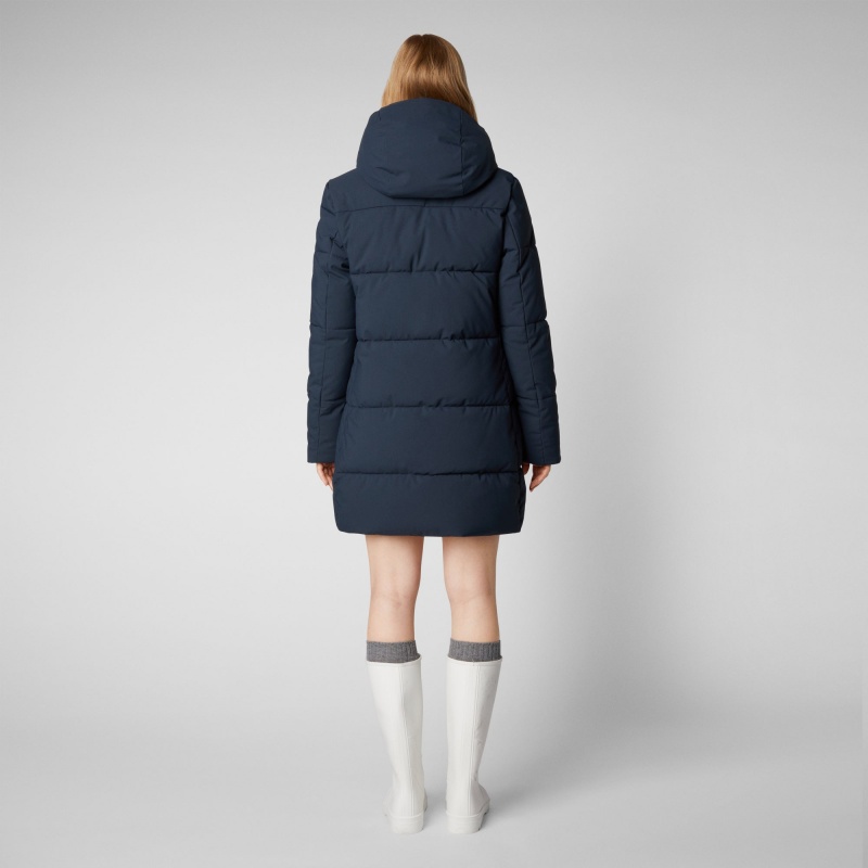 Save The Duck Bethany Encapuchado Parka Azules Negras | RSCYX6327
