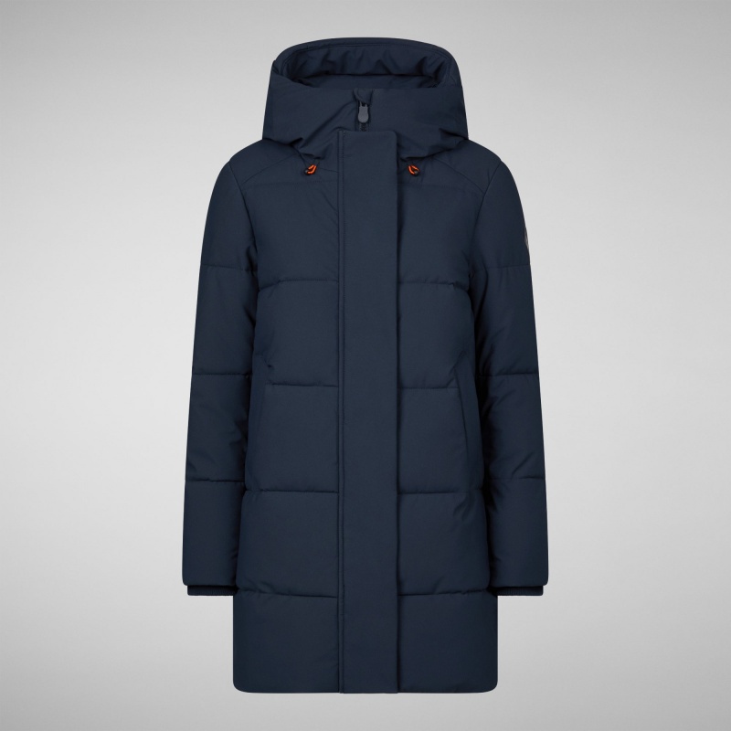Save The Duck Bethany Encapuchado Parka Azules Negras | RSCYX6327