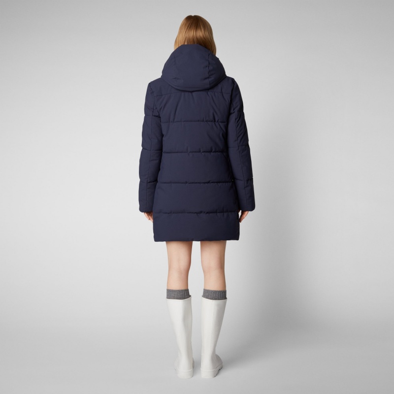 Save The Duck Bethany Encapuchado Parka Azul Marino Azules | SEOUP0528