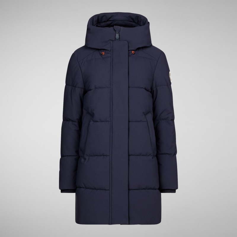 Save The Duck Bethany Encapuchado Parka Azul Marino Azules | SEOUP0528