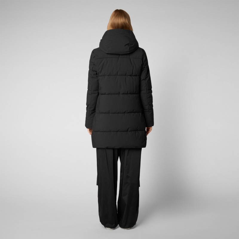 Save The Duck Bethany Encapuchado Parka Negras | BNRHQ3109