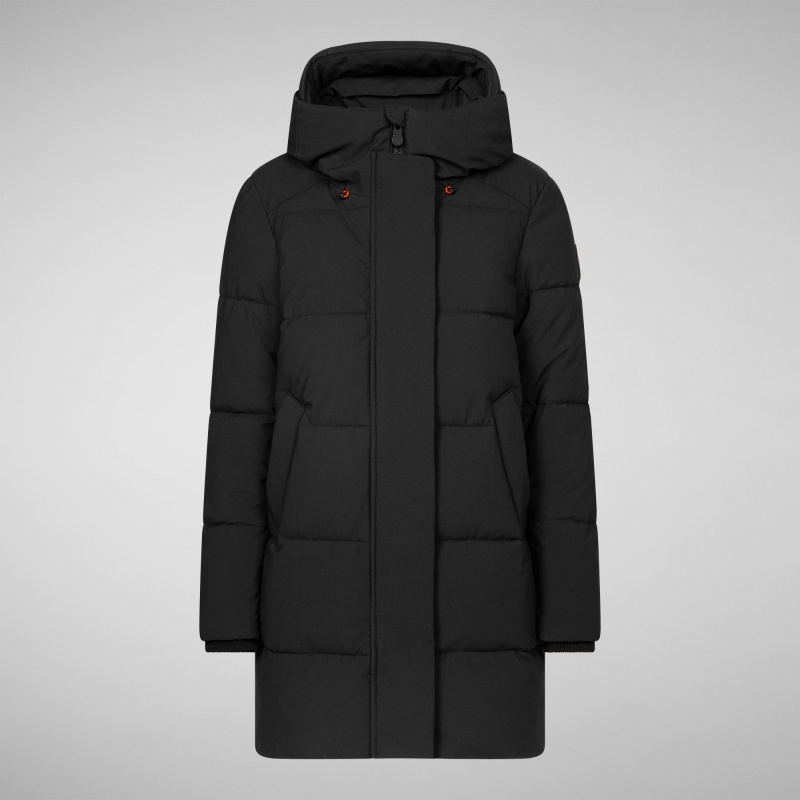 Save The Duck Bethany Encapuchado Parka Negras | BNRHQ3109