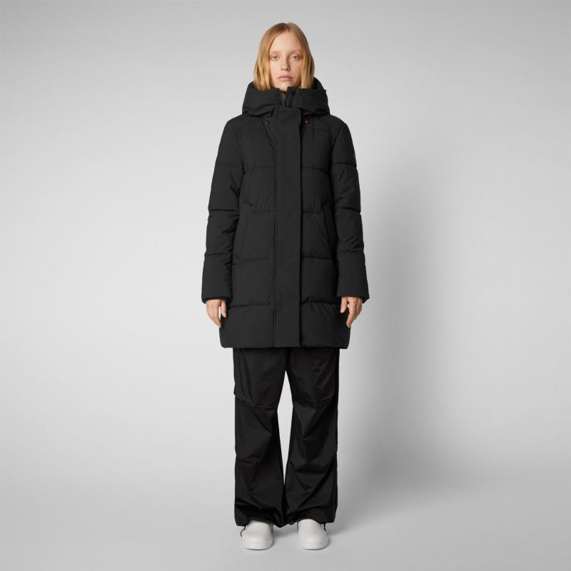 Save The Duck Bethany Encapuchado Parka Negras | BNRHQ3109