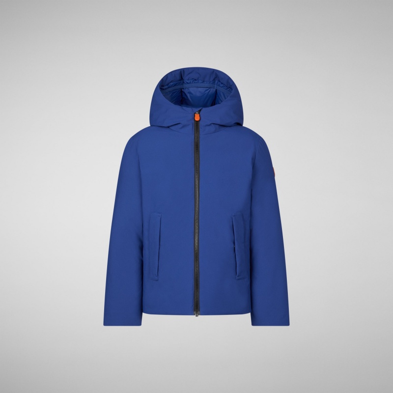 Save The Duck Boky Encapuchado Jacket Azules | PUGKF3692