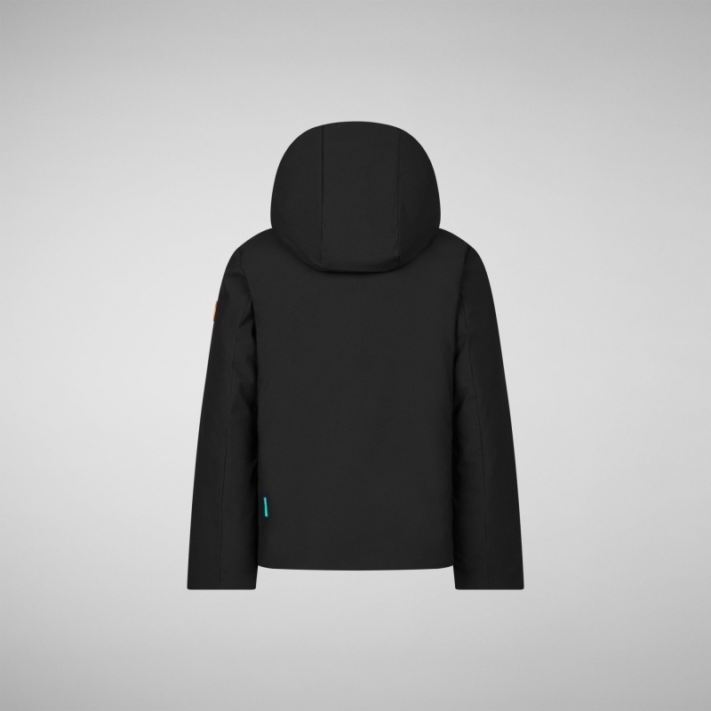 Save The Duck Boky Encapuchado Jacket Negras | CTAUD7512