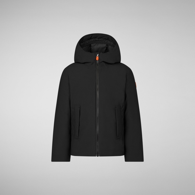 Save The Duck Boky Encapuchado Jacket Negras | CTAUD7512