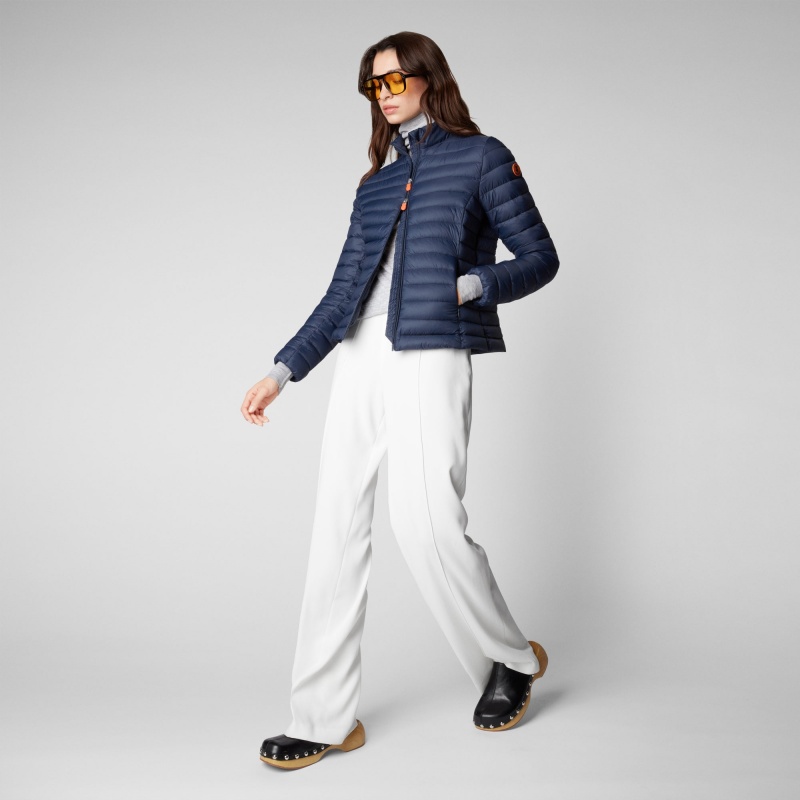 Save The Duck Carly Puffer Jacket Azul Marino Azules | ZCADI7061