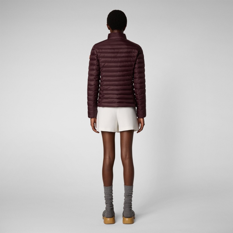 Save The Duck Carly Puffer Jacket Burdeos Negras | VQKOL3290