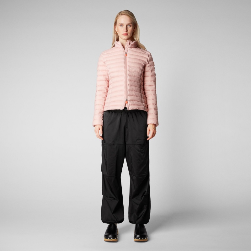 Save The Duck Carly Puffer Jacket Rosas | JDWXZ6319