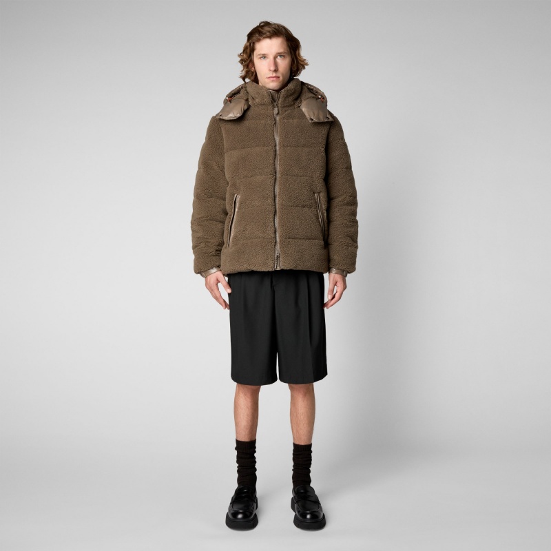 Save The Duck Cereus Puffer Jacket Gris | SQHDN8416