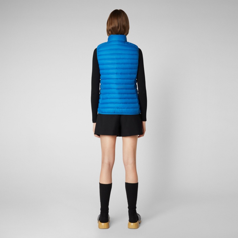 Save The Duck Charlotte Puffer Vest Azules | LMJOV7432