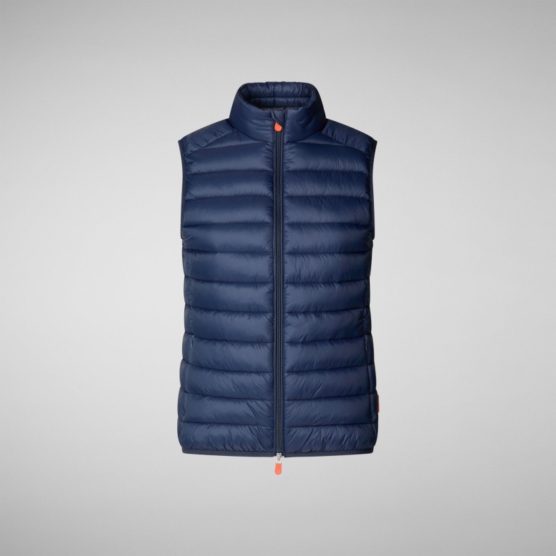 Save The Duck Charlotte Puffer Vest Azul Marino Azules | FKAVI4958