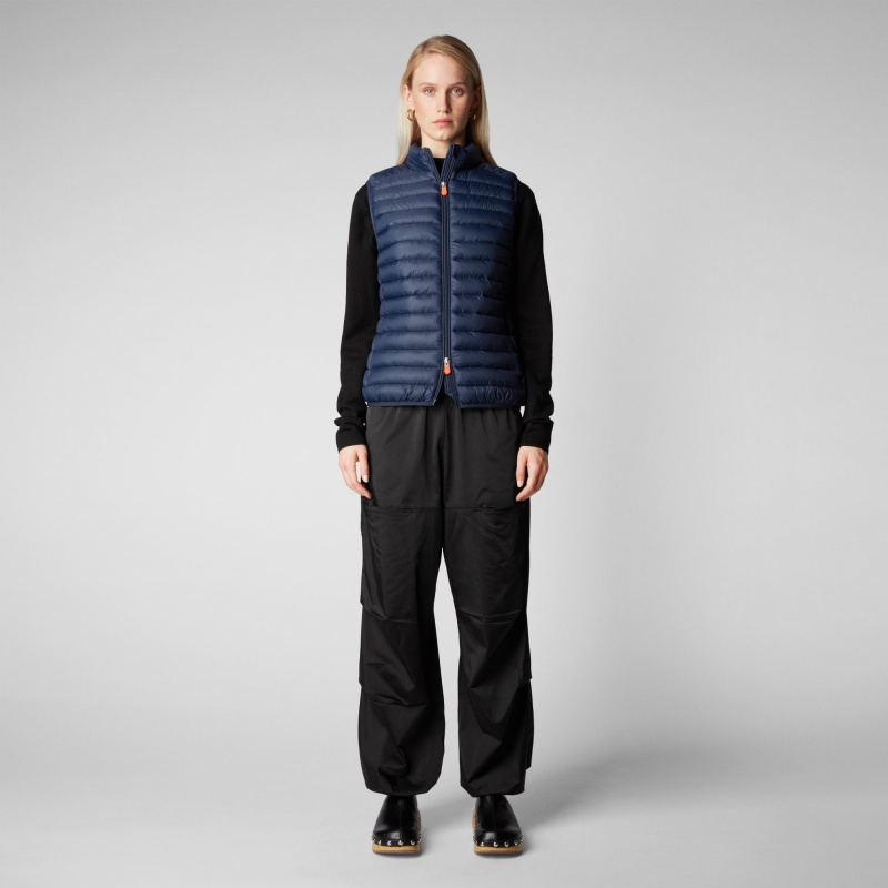 Save The Duck Charlotte Puffer Vest Azul Marino Azules | FKAVI4958