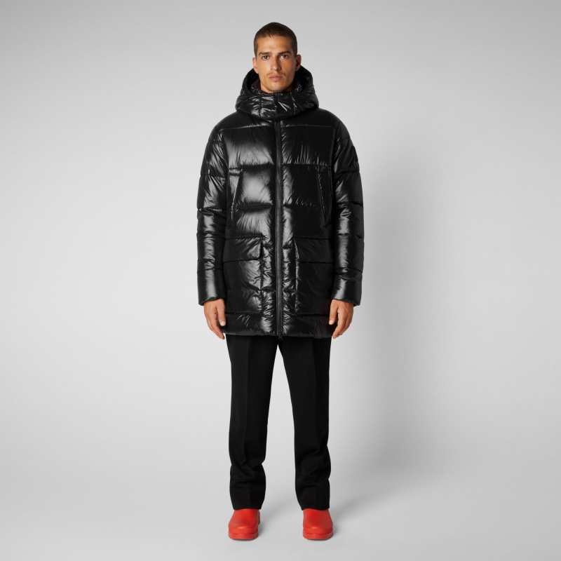 Save The Duck Christian Encapuchado Puffer Coat Negras | JCVAB0958