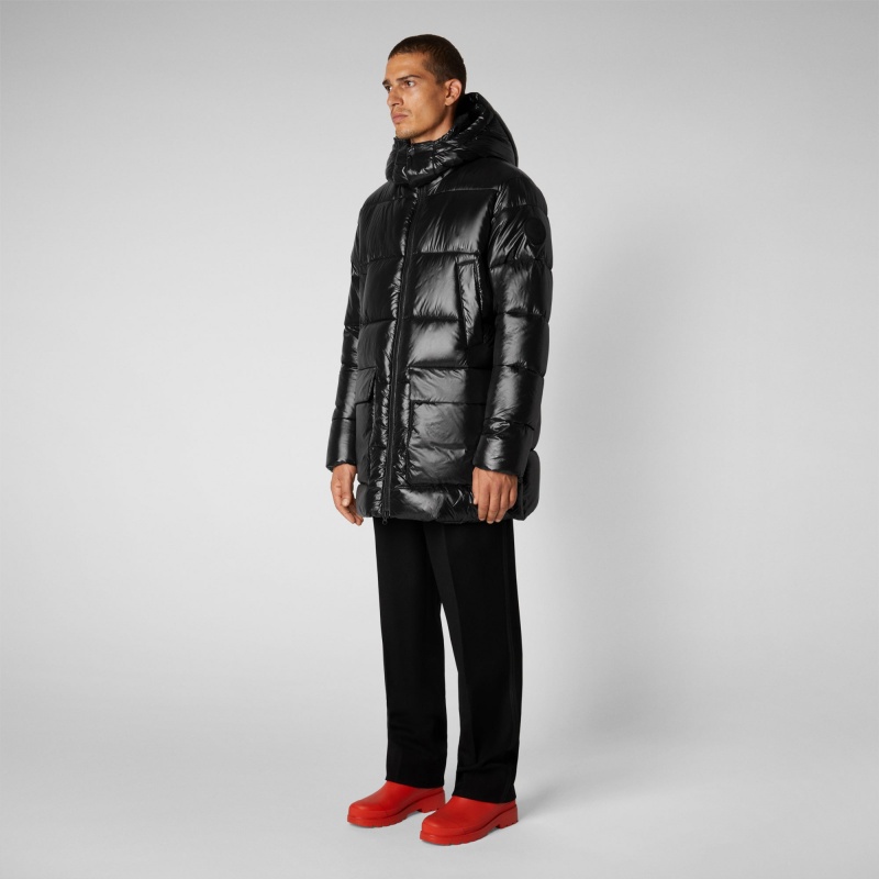 Save The Duck Christian Encapuchado Puffer Coat Negras | JCVAB0958