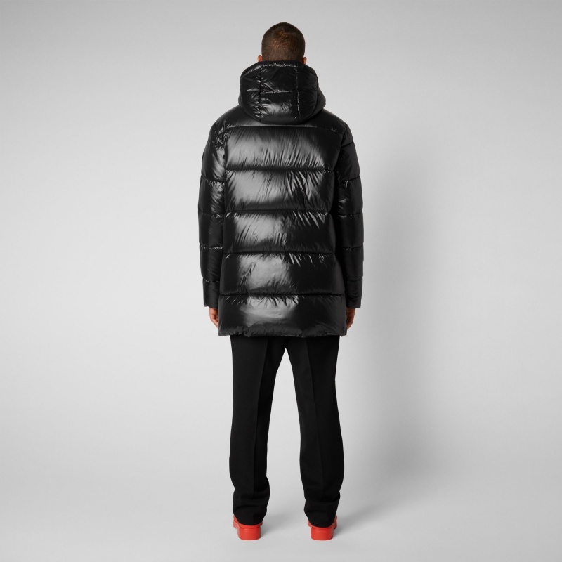 Save The Duck Christian Encapuchado Puffer Coat Negras | JCVAB0958