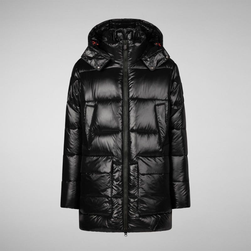 Save The Duck Christian Encapuchado Puffer Coat Negras | JCVAB0958