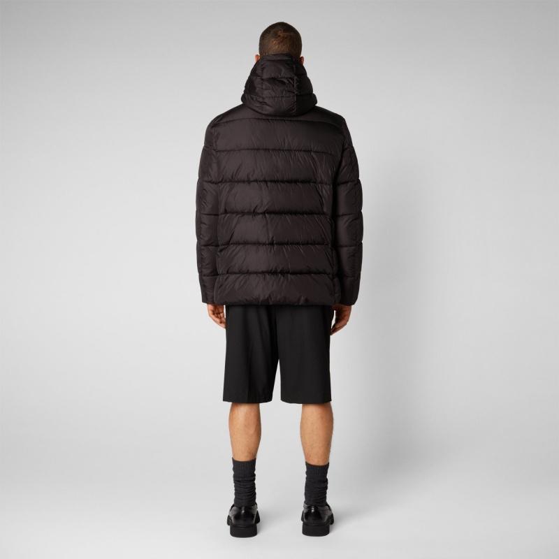 Save The Duck Cliff Encapuchado Puffer Coat Marrones Negras | BNWGK9410