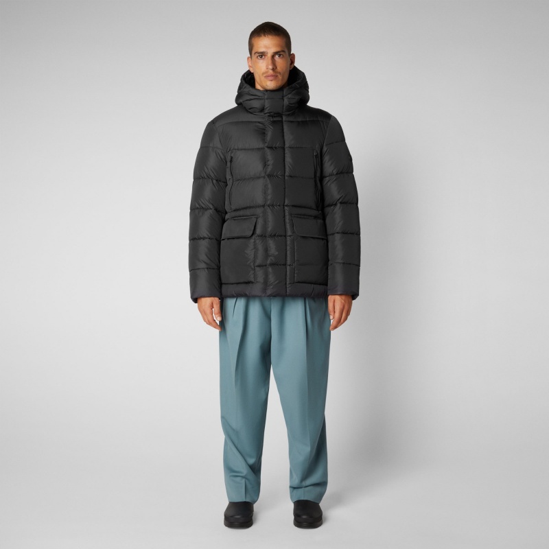 Save The Duck Cliff Encapuchado Puffer Coat Negras | QIVXF6081