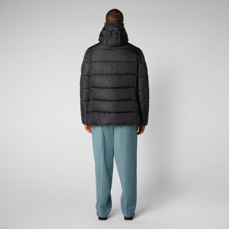 Save The Duck Cliff Encapuchado Puffer Coat Negras | QIVXF6081