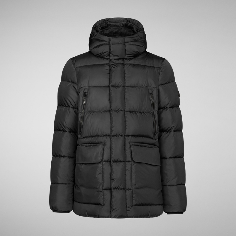 Save The Duck Cliff Encapuchado Puffer Coat Negras | QIVXF6081